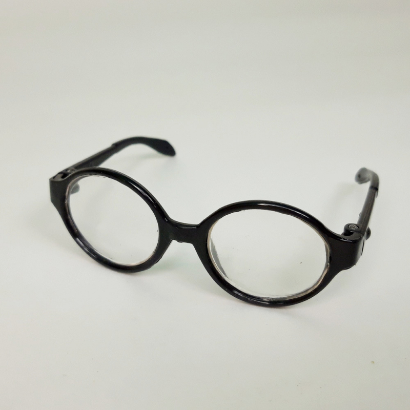 картинка Миниатюрные очки в круглой оправе 8-2.7см цв.черный(9360) от магазина Пряжа Макошь Ярославль