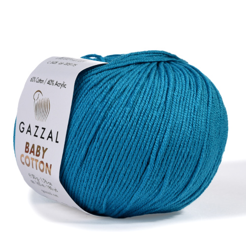 картинка Газалл БЕБИ КОТТОН-3428 бирюза от магазина Пряжа Макошь Ярославль