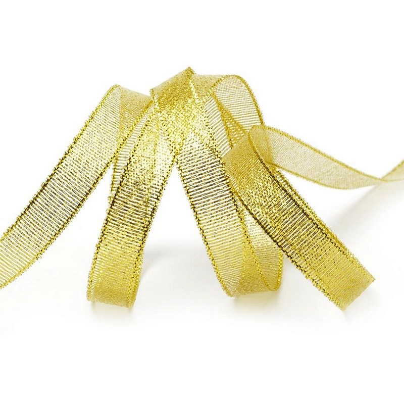 картинка Лента Парча 1.2см х 25ярд цв.золото от магазина Пряжа Макошь Ярославль