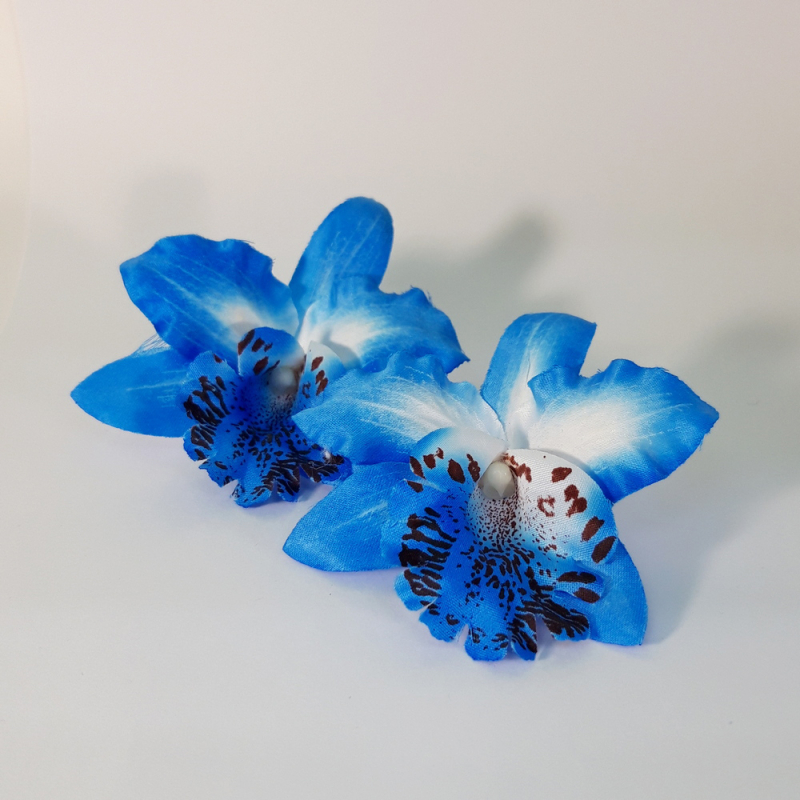 картинка Цветы орхидеи 7см х 2шт. цв.синий от магазина Пряжа Макошь Ярославль