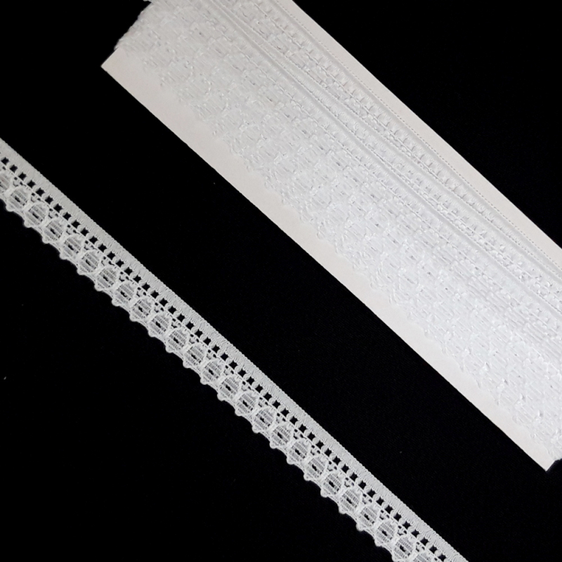 картинка Кружево-трикотаж 10мм х 4,3м цв.белый(3219) от магазина Пряжа Макошь Ярославль