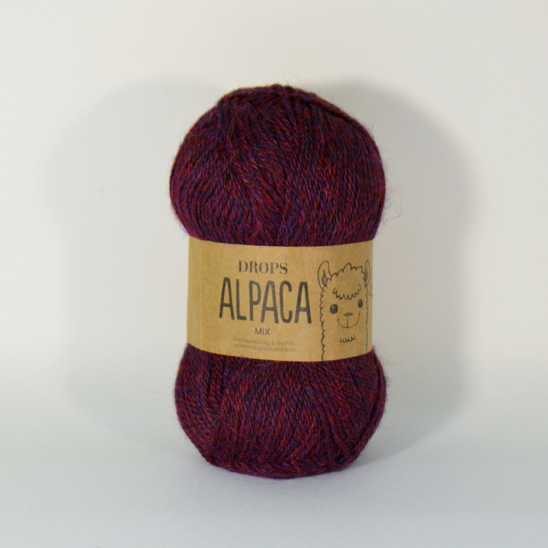 картинка Drops ALPACA MIX-3969 меланж бордово-фиолетовый от магазина Пряжа Макошь Ярославль