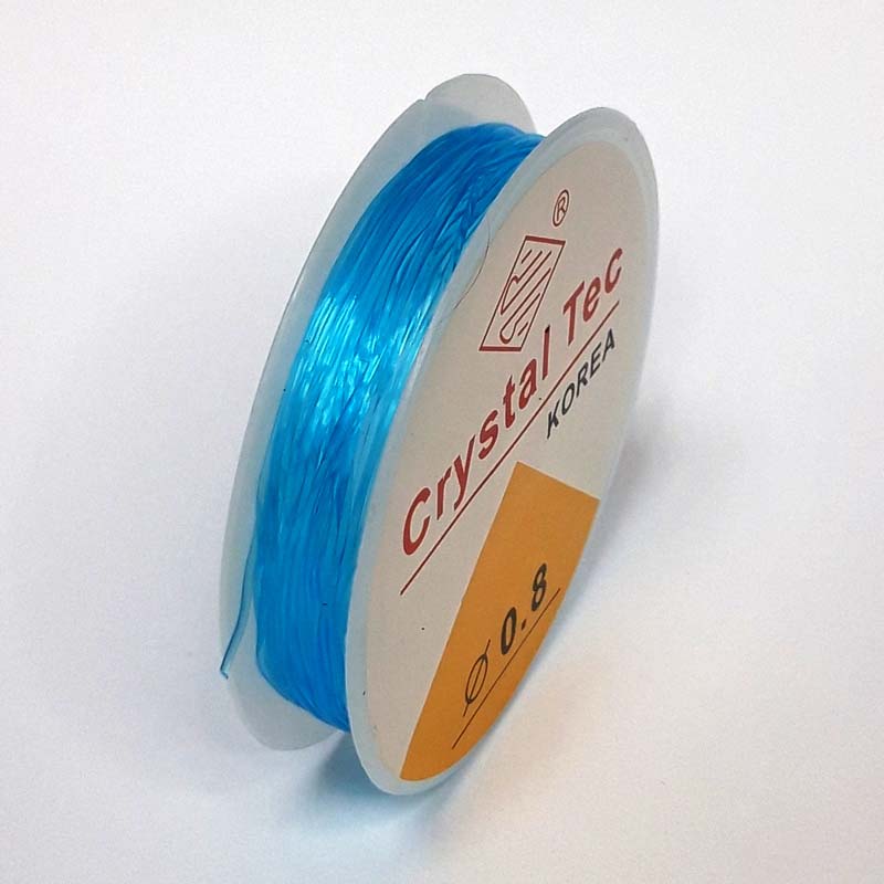 картинка Резинка силикиновая 0,8мм-10м цв.голубой от магазина Пряжа Макошь Ярославль