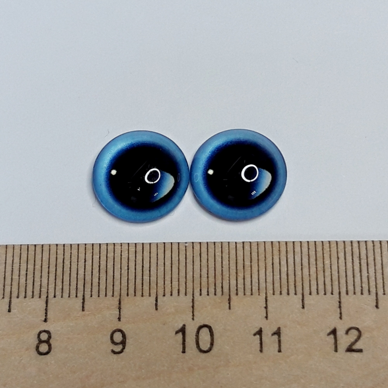 картинка Глаза стеклянные 14мм цв.№12 голубые от магазина Пряжа Макошь Ярославль