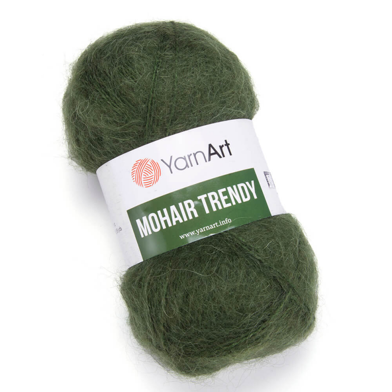картинка ЯрнАрт MOHAIR TRENDY-111 цв.темно-зеленый от магазина Пряжа Макошь Ярославль