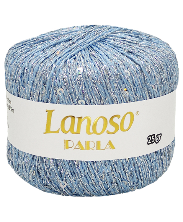 картинка Lanoso PARLA-4051 голубой с серебром от магазина Пряжа Макошь Ярославль