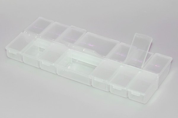 картинка Контейнер для мелочей 25x10,5x2,5см 14-отделений от магазина Пряжа Макошь Ярославль