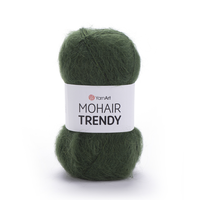 картинка ЯрнАрт MOHAIR TRENDY-111 цв.темно-зеленый от магазина Пряжа Макошь Ярославль