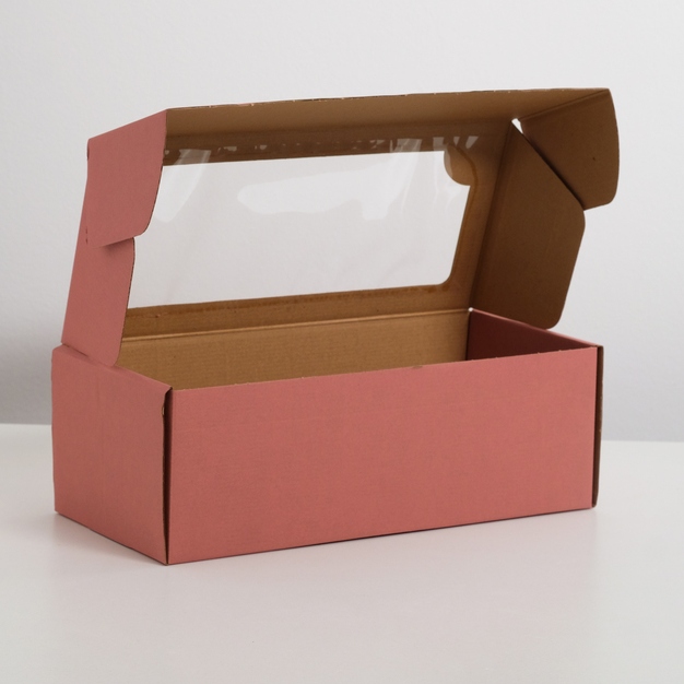 картинка Коробка для кукол с окном 16х35х12см цв.розовый от магазина Пряжа Макошь Ярославль
