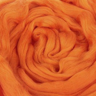 картинка Шерсть для валяния КАМТЕКС-035 оранж от магазина Пряжа Макошь Ярославль