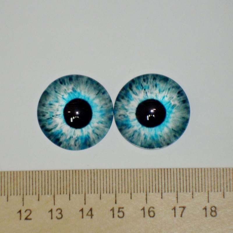картинка Глаза стеклянные 25мм цв.№066 серо-голубые от магазина Пряжа Макошь Ярославль
