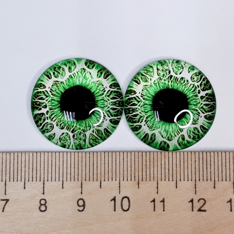 картинка Глаза стеклянные 25мм цв.зеленый от магазина Пряжа Макошь Ярославль