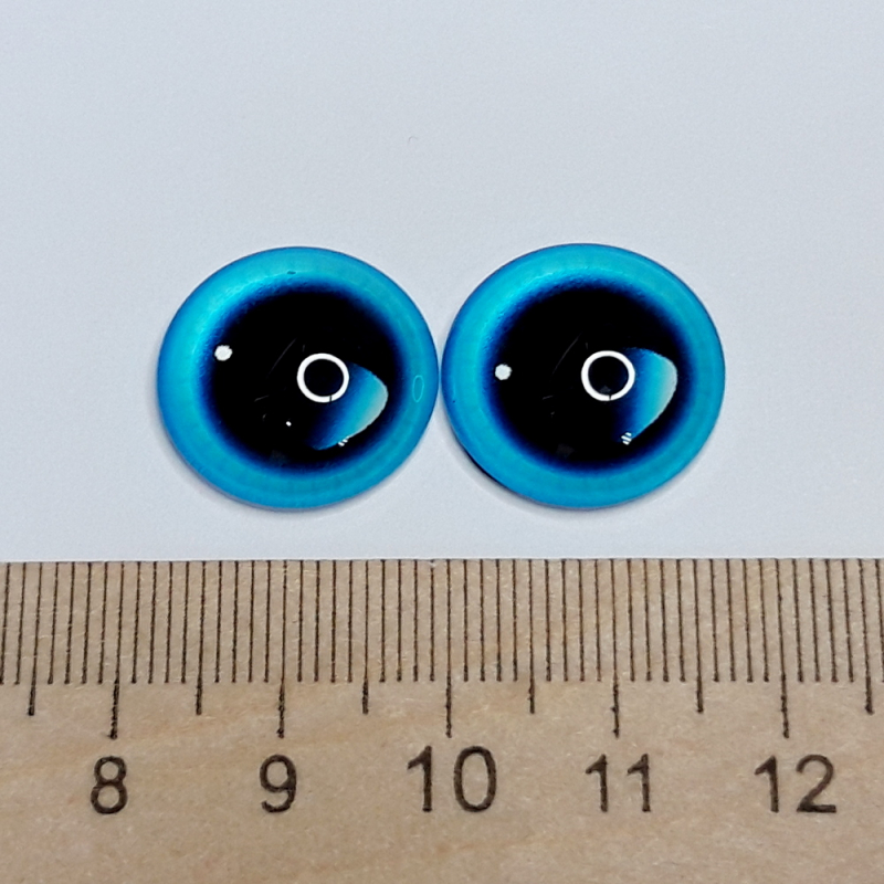 картинка Глаза стеклянные 18мм цв.№08 голубой от магазина Пряжа Макошь Ярославль