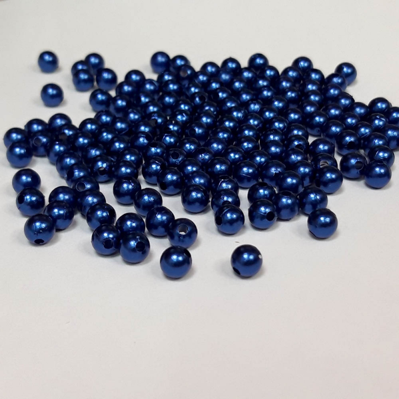 картинка Бусины под жемчуг 6мм-20гр цв.синий от магазина Пряжа Макошь Ярославль