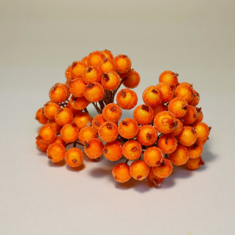 картинка Ягоды в сахаре 10мм-40шт оранжевые от магазина Пряжа Макошь Ярославль